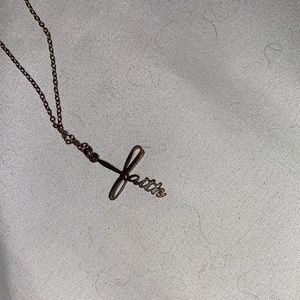 Faith cross necklace